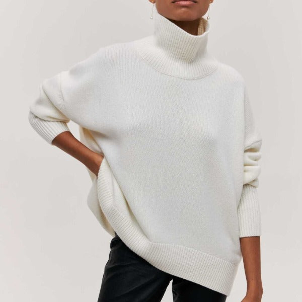 Aria | Stylowy sweter zimowy z wysokim kołnierzem