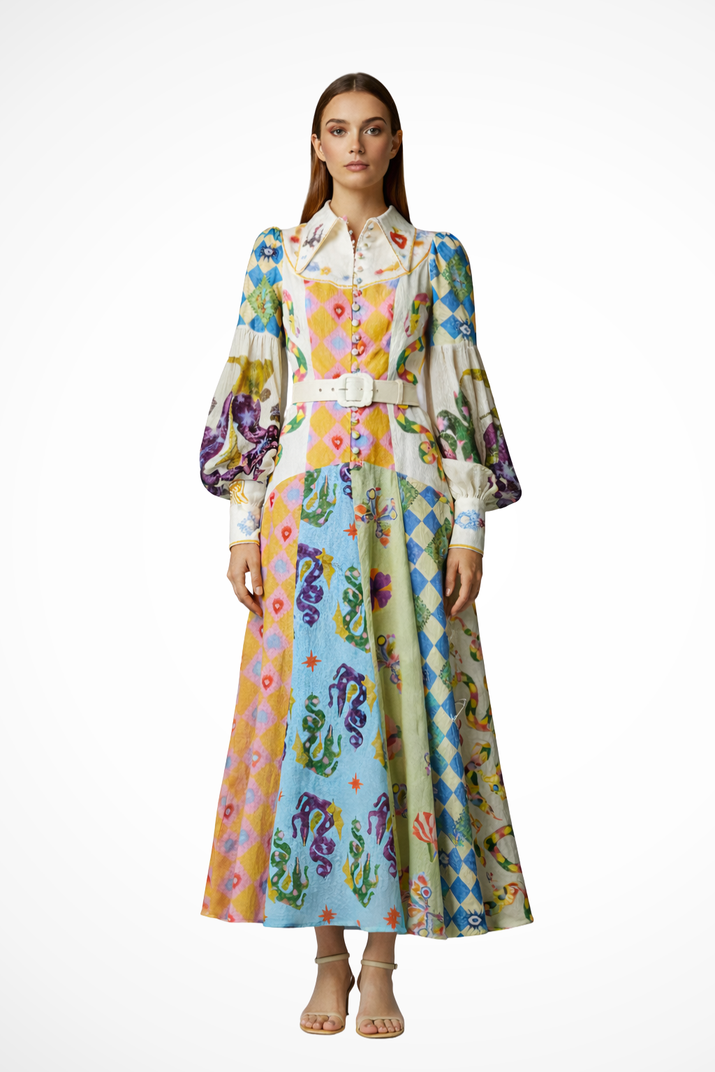 Zara | Elegancka Maxi Sukienka Damska z Długim Rękawem na Wesele 10