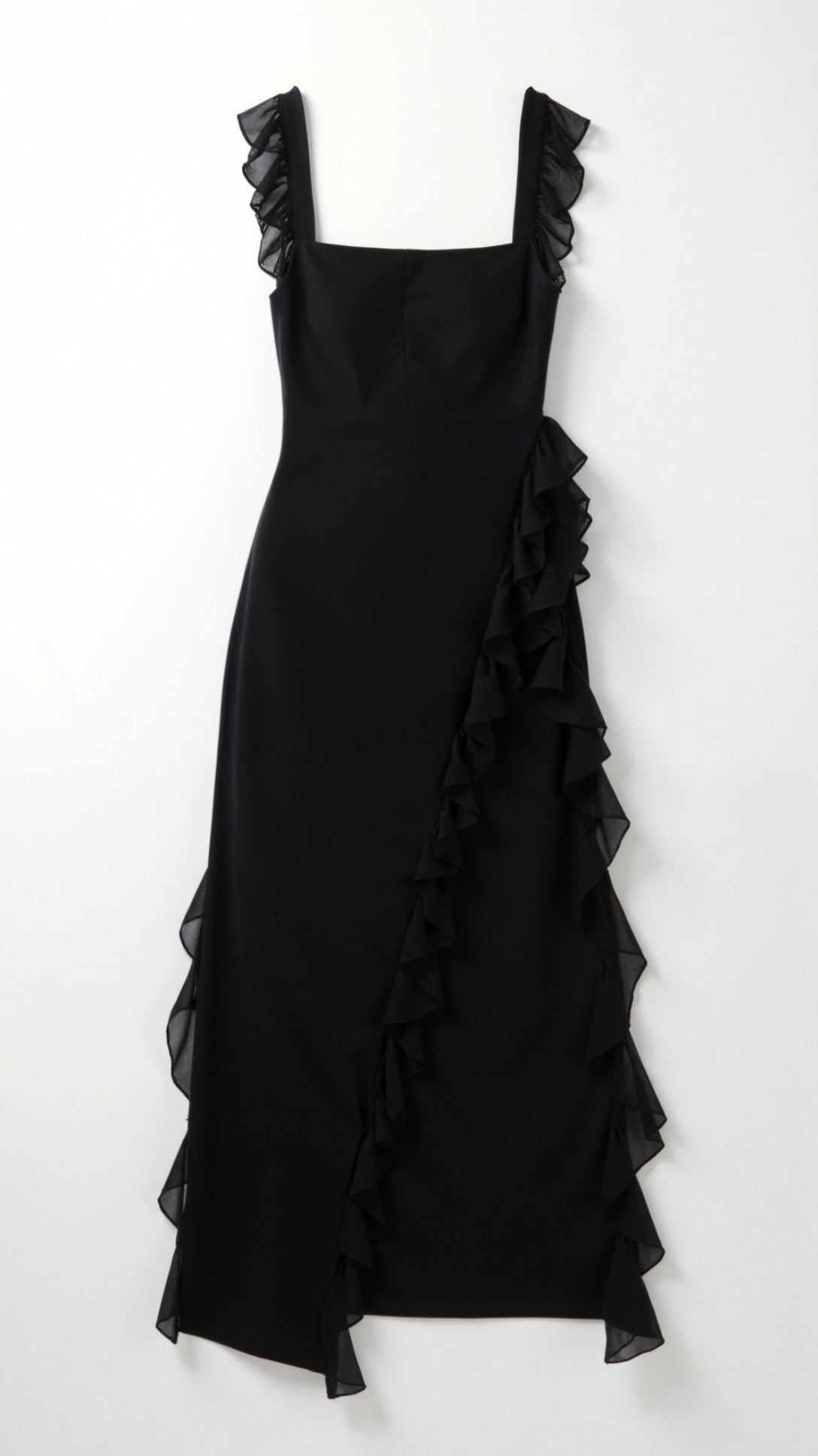 Elavira | Elegancka Sukienka Maxi z Falbankami