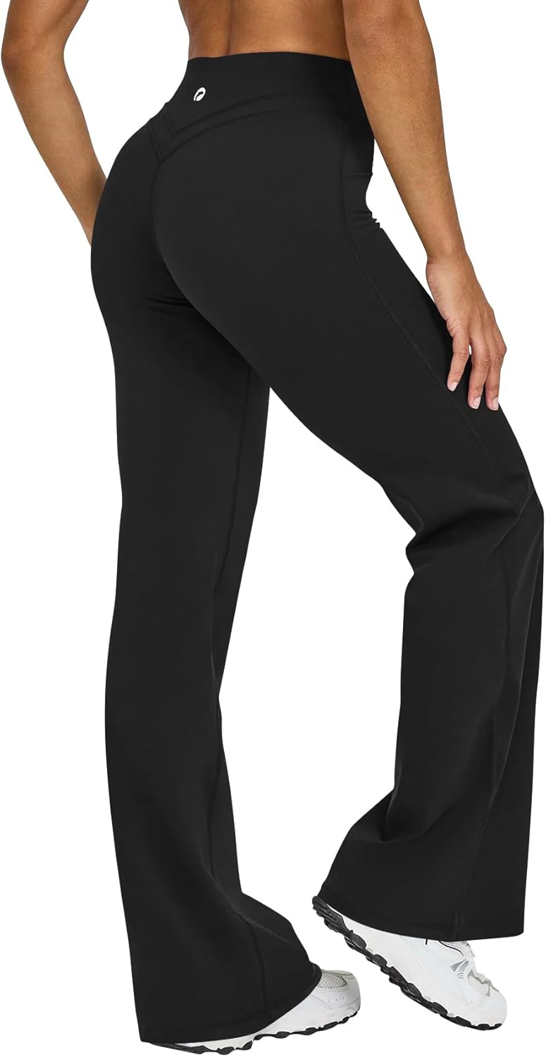 Sylla Spodnie Leginsowe Elastyczne Proste z Kieszeniami