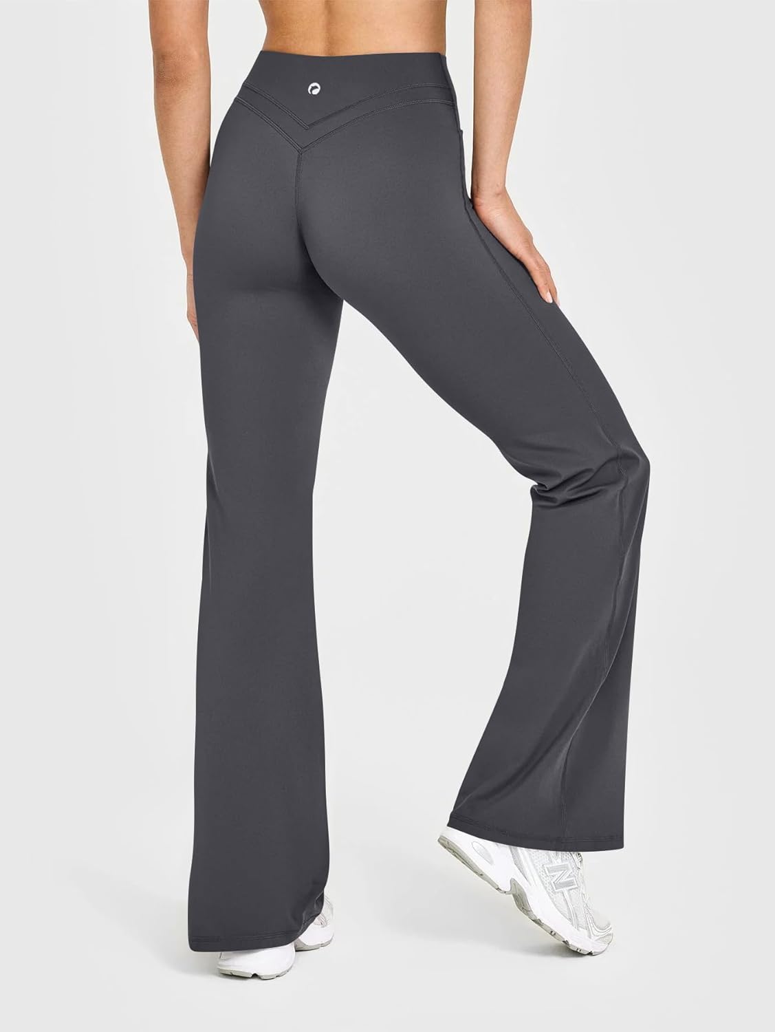 Sylla Spodnie Leginsowe Elastyczne Proste z Kieszeniami