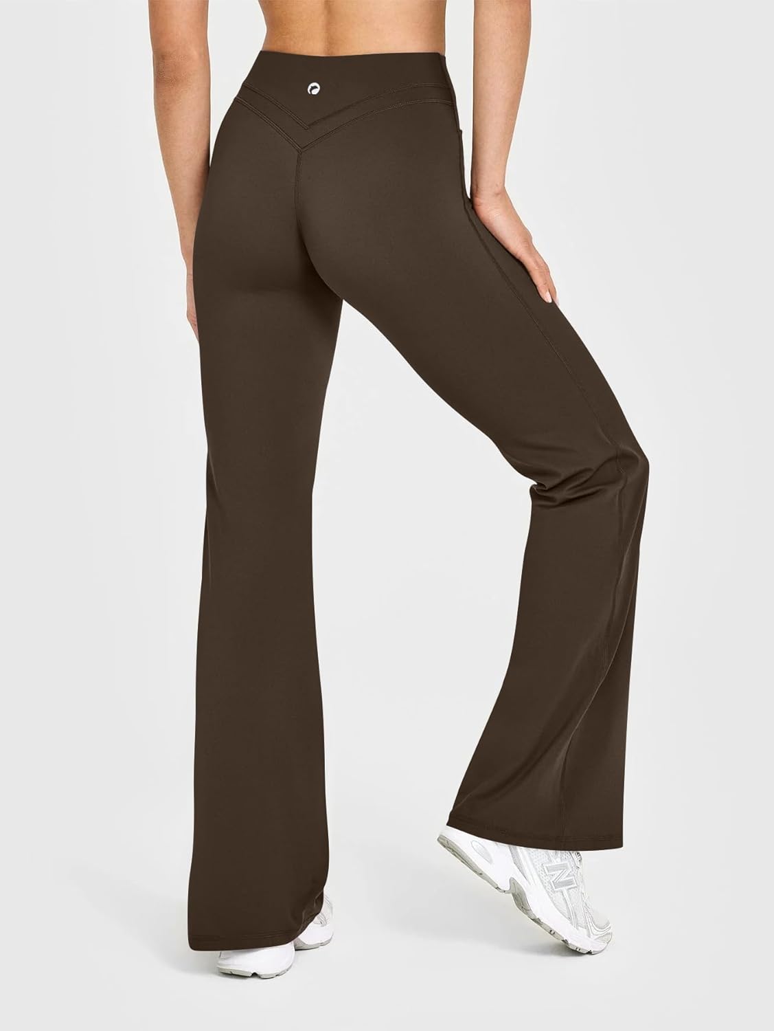 Sylla Spodnie Leginsowe Elastyczne Proste z Kieszeniami