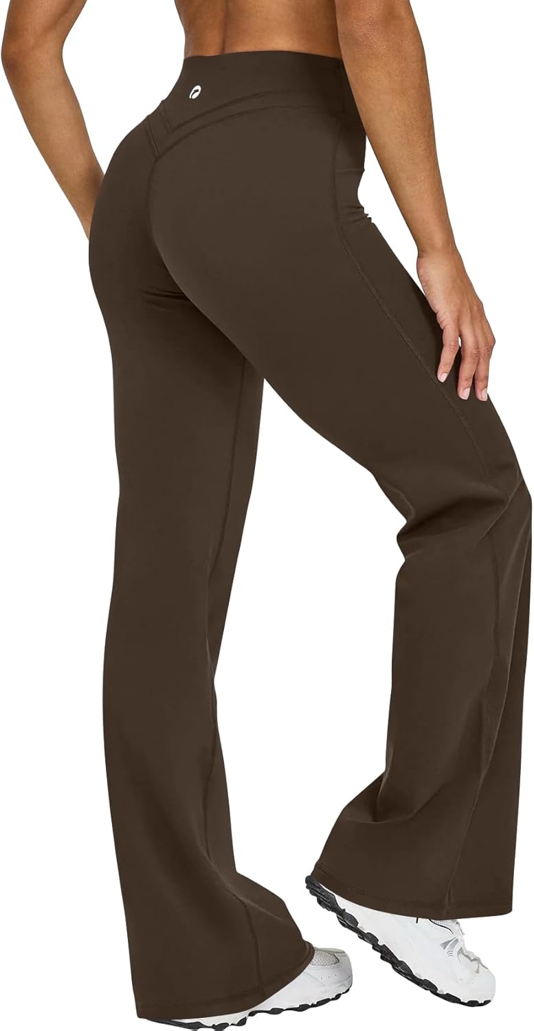 Sylla Spodnie Leginsowe Elastyczne Proste z Kieszeniami