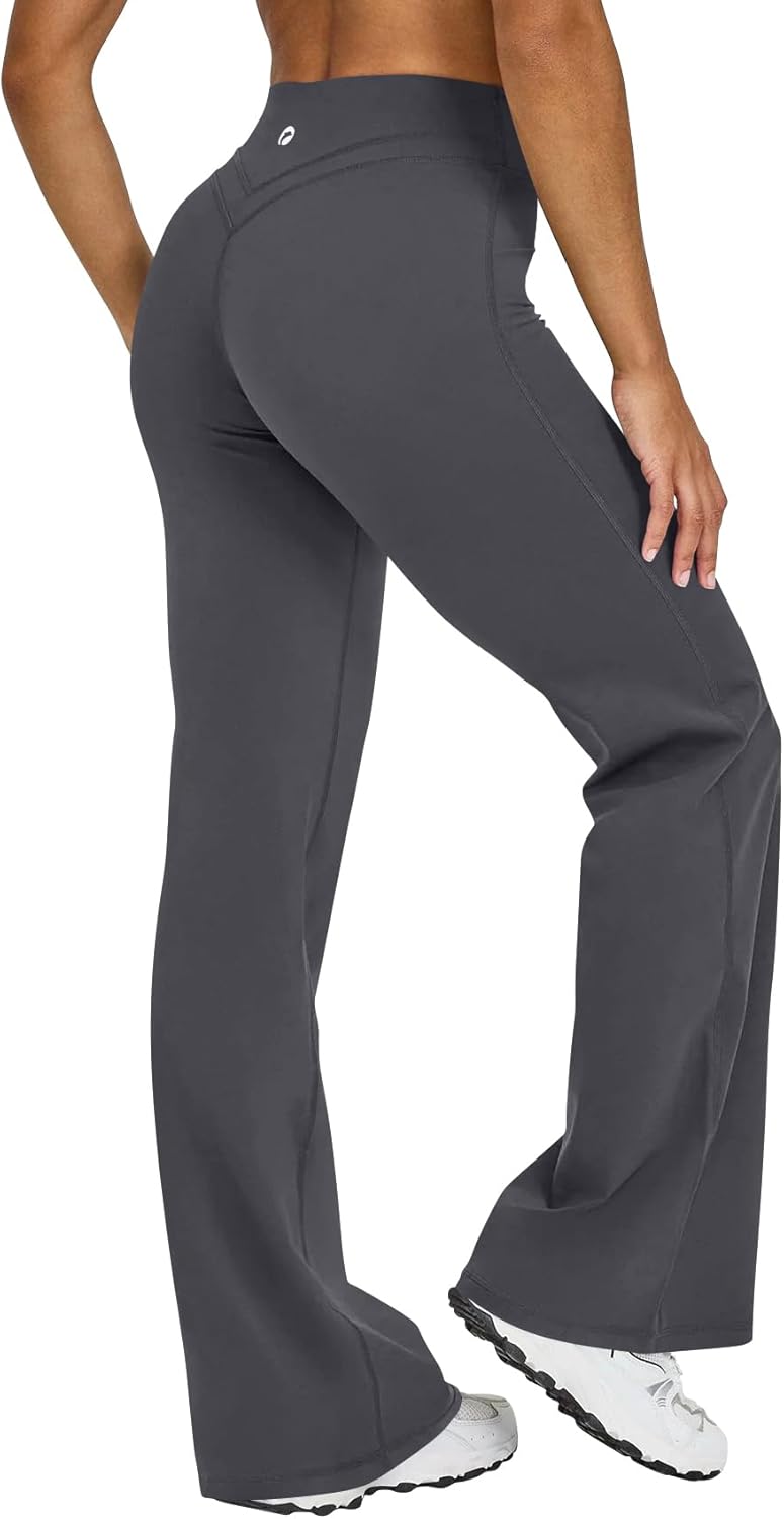 Sylla Spodnie Leginsowe Elastyczne Proste z Kieszeniami