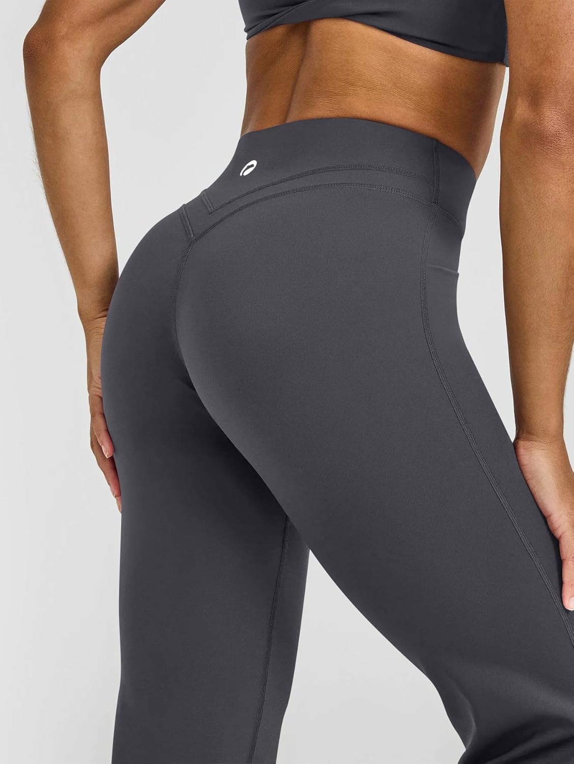 Sylla Spodnie Leginsowe Elastyczne Proste z Kieszeniami