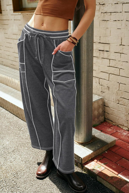 Sylla Luźne Szerokie Spodnie Na Codzień