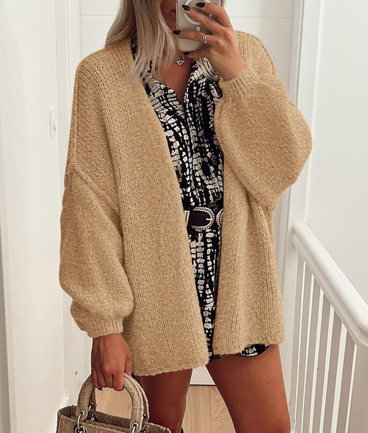 Lekki Dzianinowy Kardigan Damski Sylla