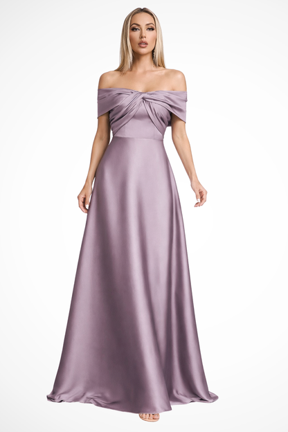 Amelia | Elegancka Damska Sukienka Maxi z Odkrytymi Ramionami 10