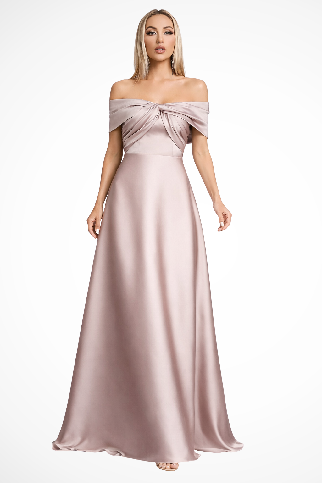 Amelia | Elegancka Damska Sukienka Maxi z Odkrytymi Ramionami 4