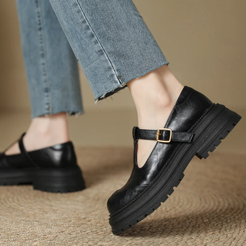 Blythe | Damskie buty Mary Jane z paskiem T i okrągłym noskiem | Wygodne i stylowe na każdą okazję 4
