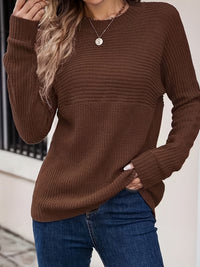 Sweter Oversize Damski z Rozcięciami po Bokach