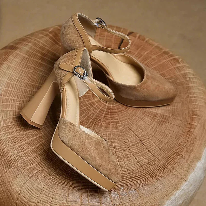 Czółenka Damskie na Słupku z Platformą | Wygodne i Eleganckie na Każdą Okazję 7
