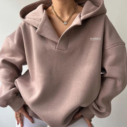 Damska Oversize Bluza z Kapturem na Co Dzień