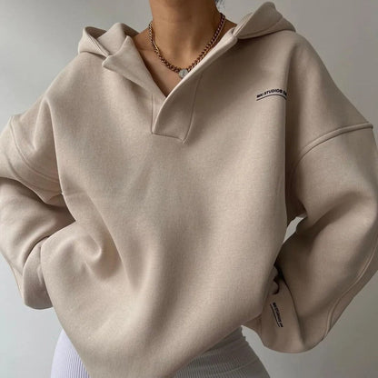 Damska Oversize Bluza z Kapturem na Co Dzień