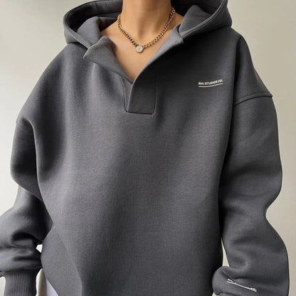 Damska Oversize Bluza z Kapturem na Co Dzień