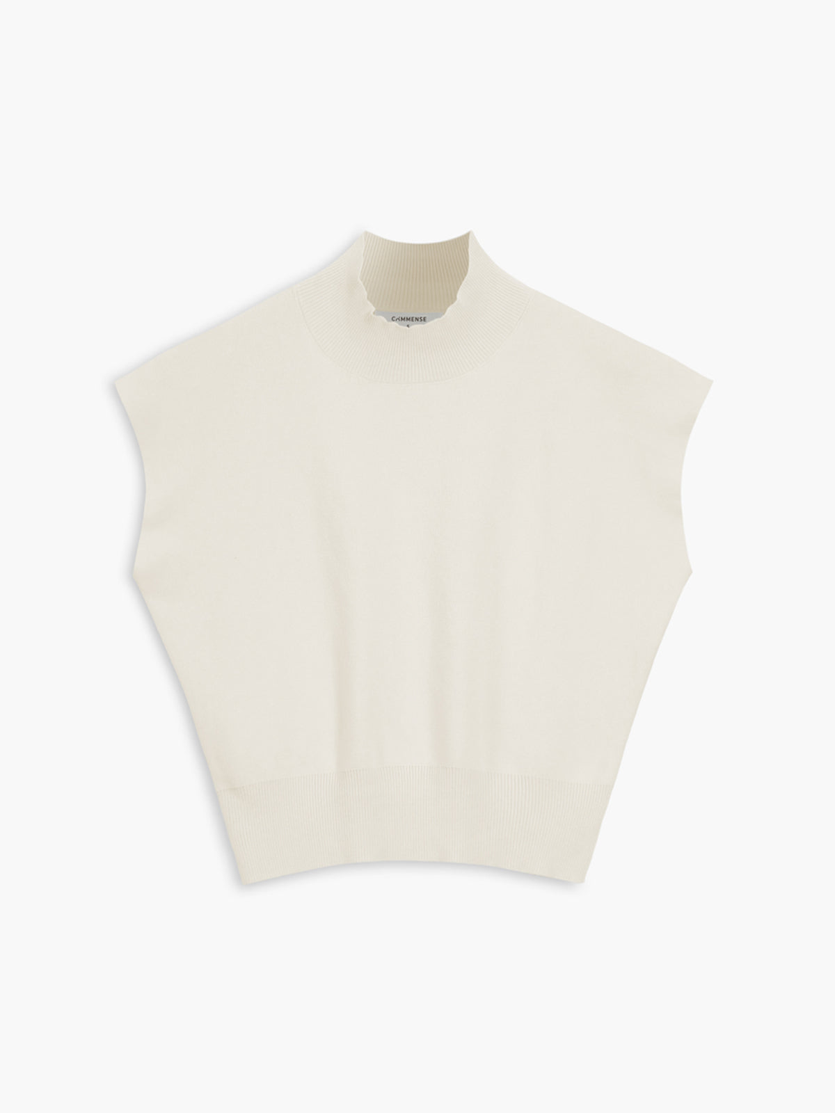 Damski Minimalistyczny Elegancki Top Bez Rękawów Czarny