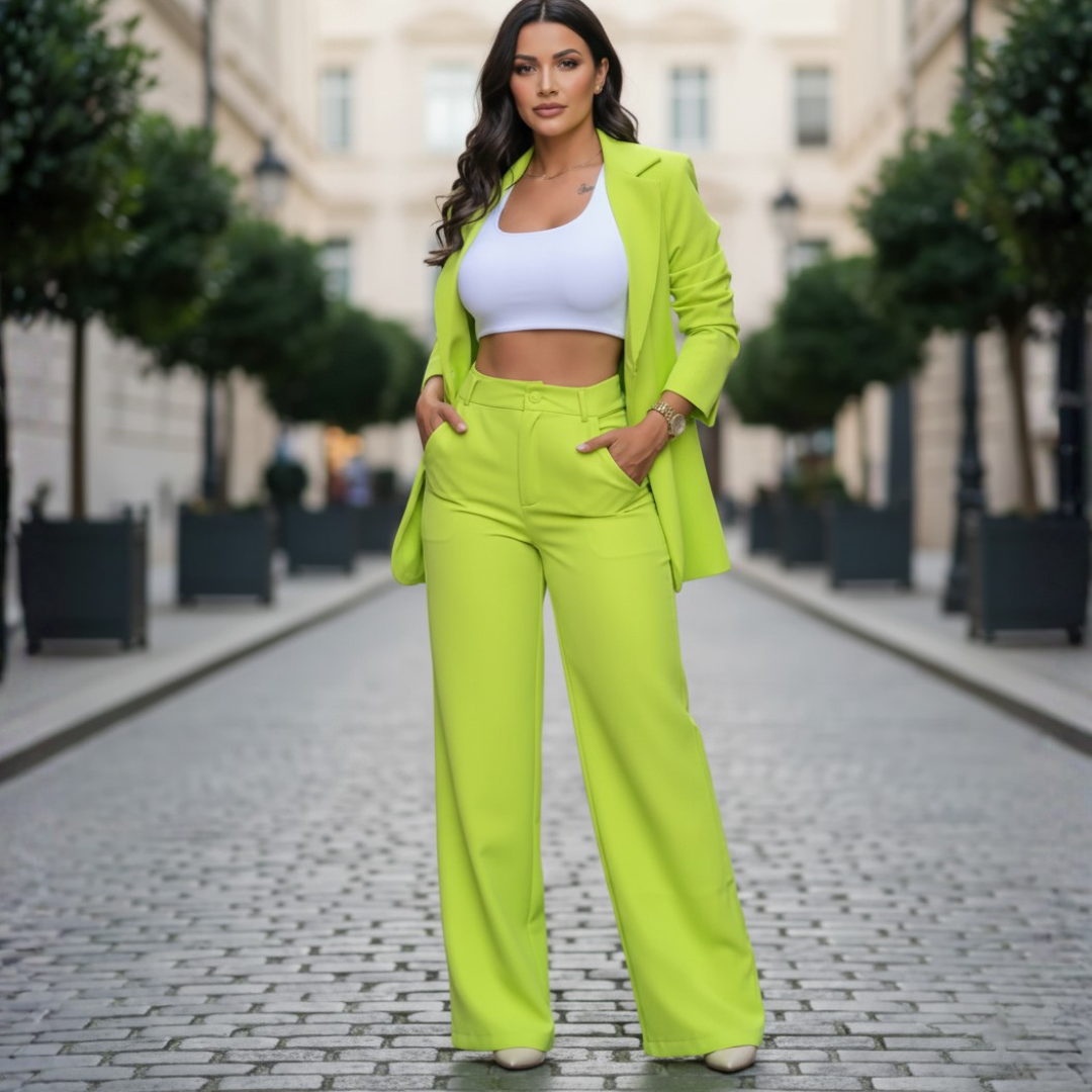 Damski Oversize Komplet Garnitur Palazzo
