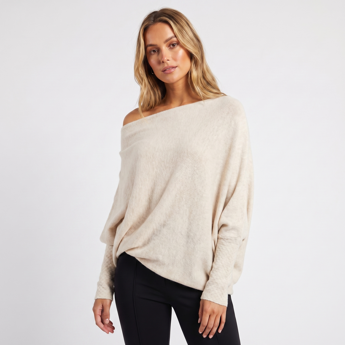 Damski Oversize Miękki Sweter Luksusowy