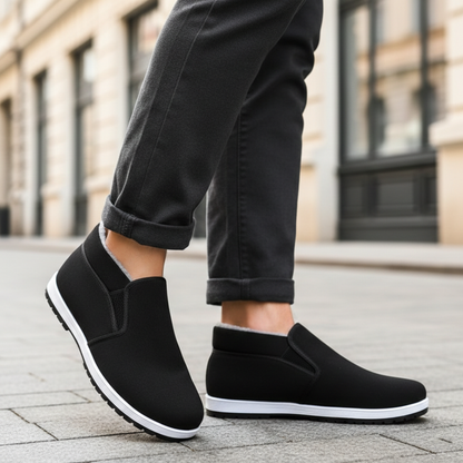 Damskie Wodoodporne Czarne Zimowe Buty Ortopedyczne