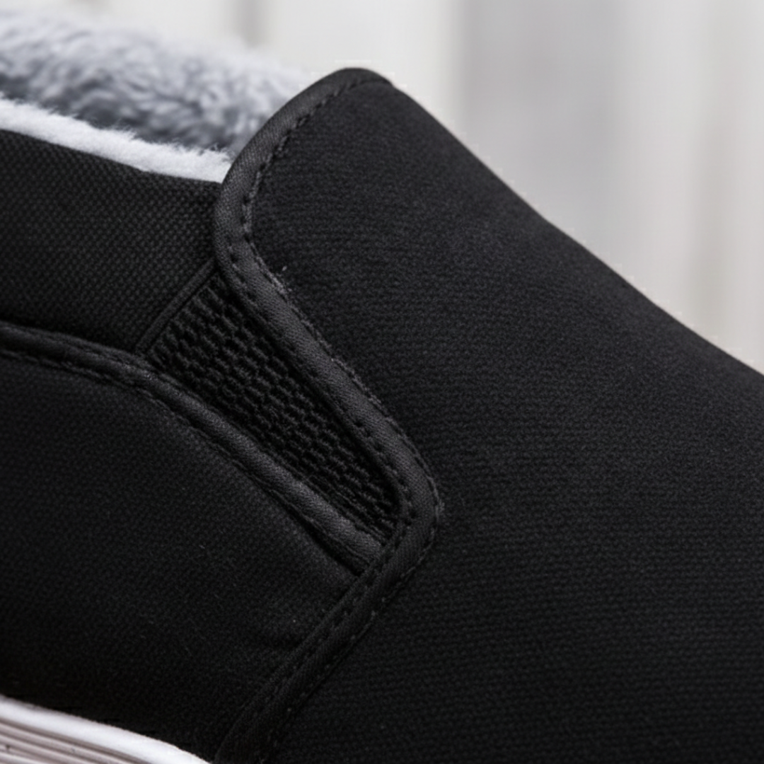 Damskie Wodoodporne Czarne Zimowe Buty Ortopedyczne