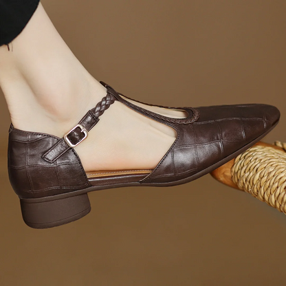Eleganckie Buty Damskie Mary Jane z Płaską Podeszwą i Paskiem T | Komfortowe i Stylowe na Co Dzień 3
