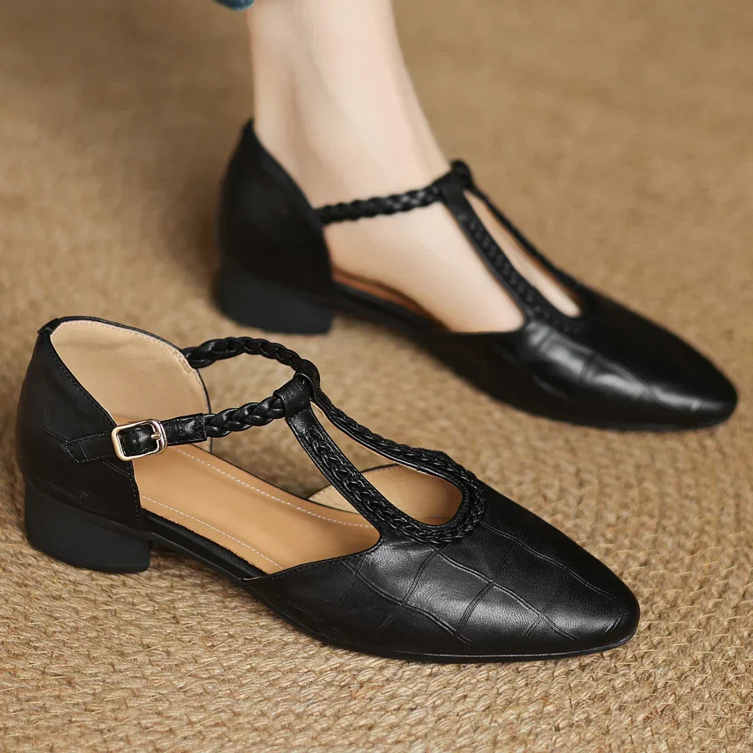 Eleganckie Buty Damskie Mary Jane z Płaską Podeszwą i Paskiem T | Komfortowe i Stylowe na Co Dzień 7