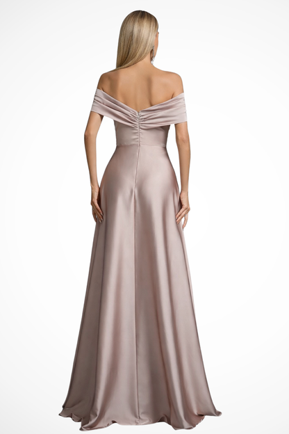 Emily | Elegancka Damska Sukienka Maxi z Odkrytymi Ramionami 2