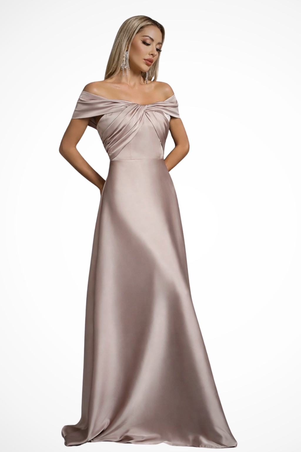 Emily | Elegancka Damska Sukienka Maxi z Odkrytymi Ramionami 4