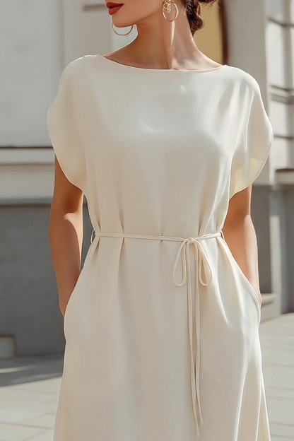 Emily | Elegancka Midi Sukienka z Rękawami Nietoperza 3
