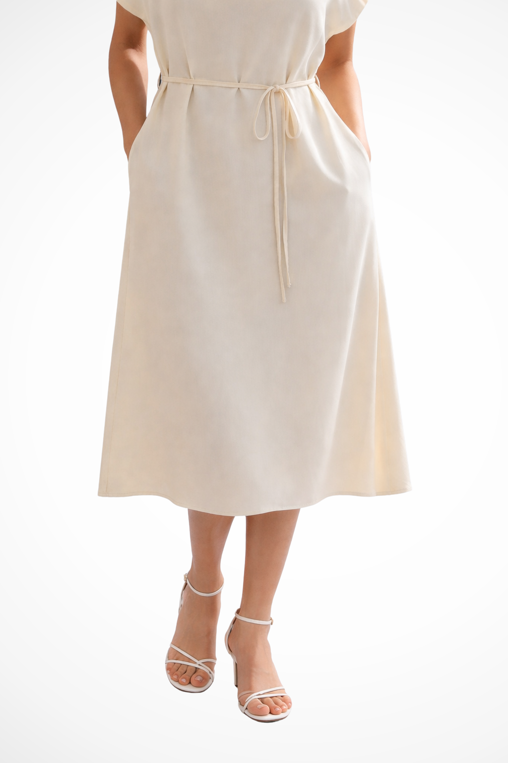 Emily | Elegancka Midi Sukienka z Rękawami Nietoperza 4