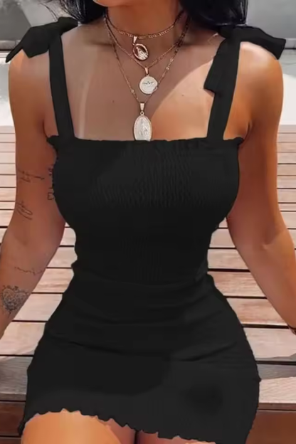 Emma | Elegancka Damska Sukienka Mini z Falbanką 5