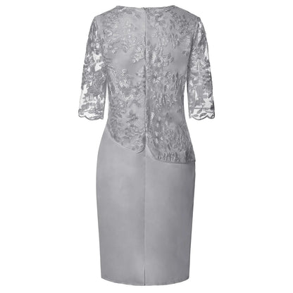 Emma | Elegancka Midi Sukienka z Krótkim Rękawem 4