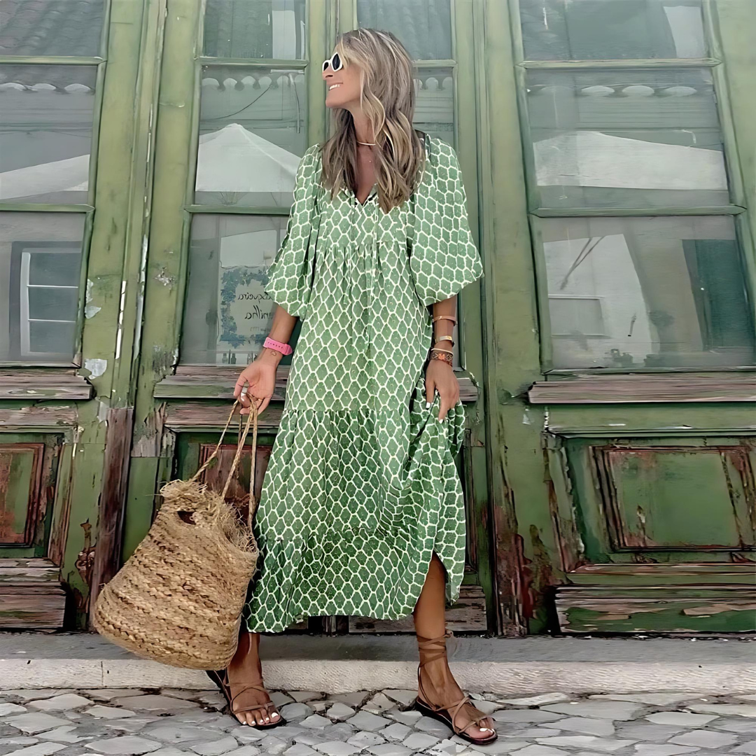 Julia | Elegancka Wiosenna Sukienka z Wygodnym Krojem 5