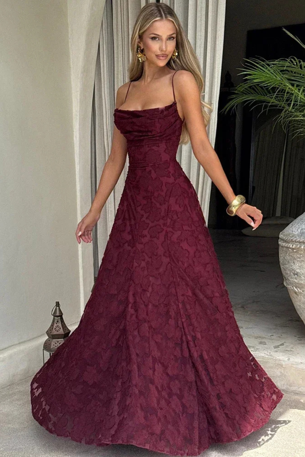 Lena | Kwiatowa Elegancka Sukienka Maxi na Wesele 2