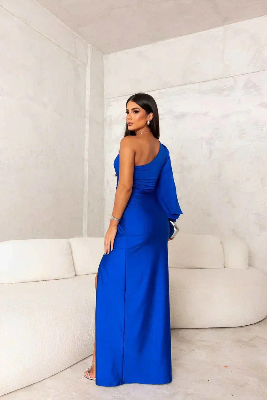 Liam | Elegancka Sukienka Maxi na Wesele z Rękawami 7