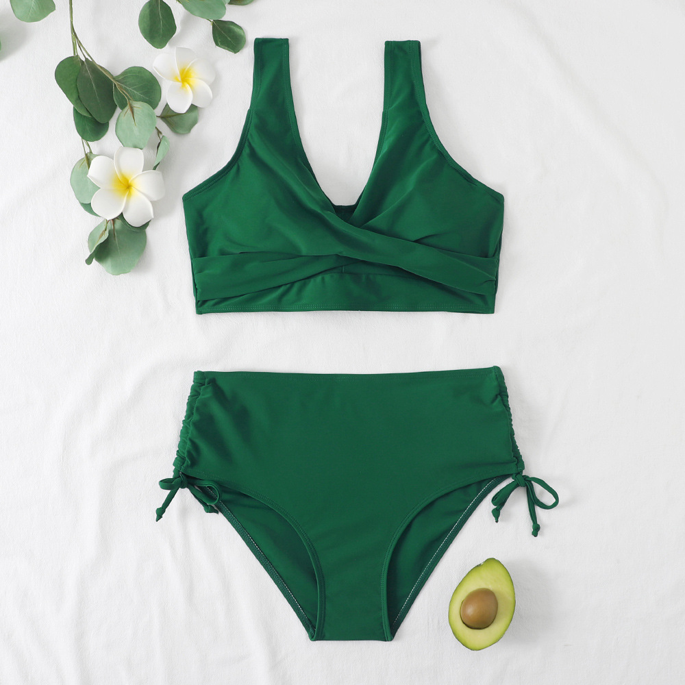 Eleganckie Bikini Damskie z Wysokim Stanem