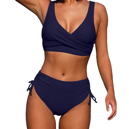 Eleganckie Bikini Damskie z Wysokim Stanem