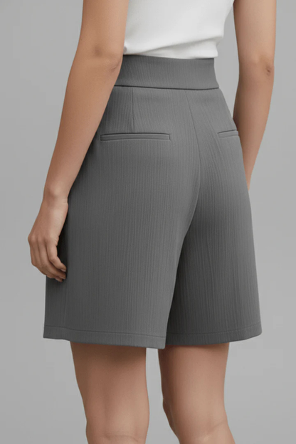 Maya | Eleganckie Damskie Bermudy z Wysokim Stanem 5