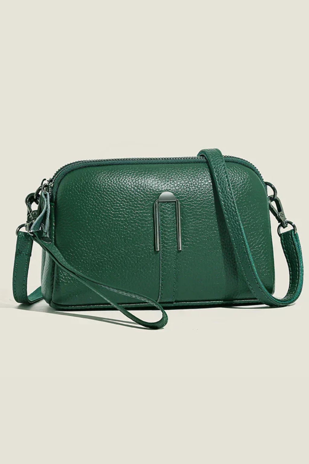 Maya | Kompaktowa Damska Torba Crossbody z Podwójnym Zamkiem 3