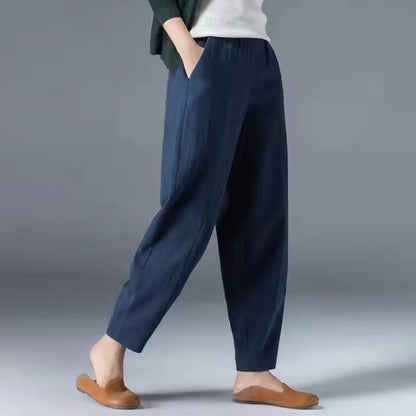 Maya | Lekkie Letnie Spodnie Damskie z Oddychającego Materiału 1