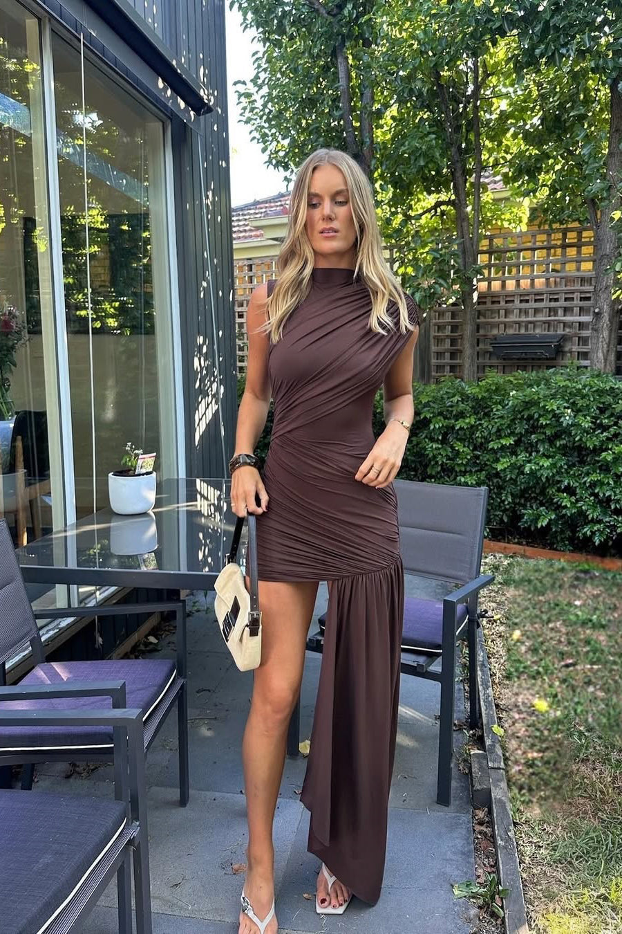 Mia | Elegancka Drapowana Mini Sukienka 5