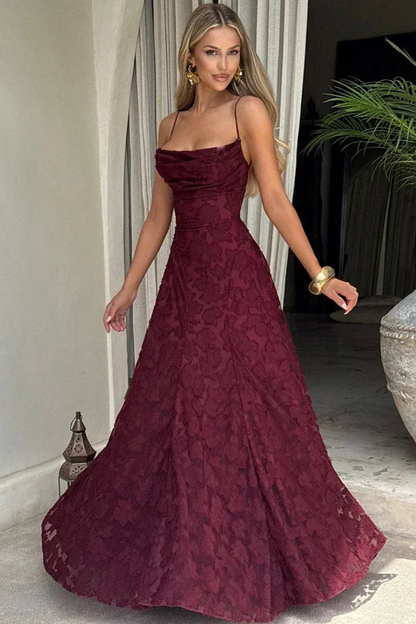 Mia | Elegancka Kwiatowa Sukienka Maxi z Sznurowaniem 2