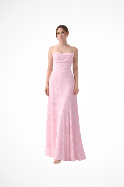 Mia | Elegancka Kwiatowa Sukienka Maxi z Sznurowaniem 7