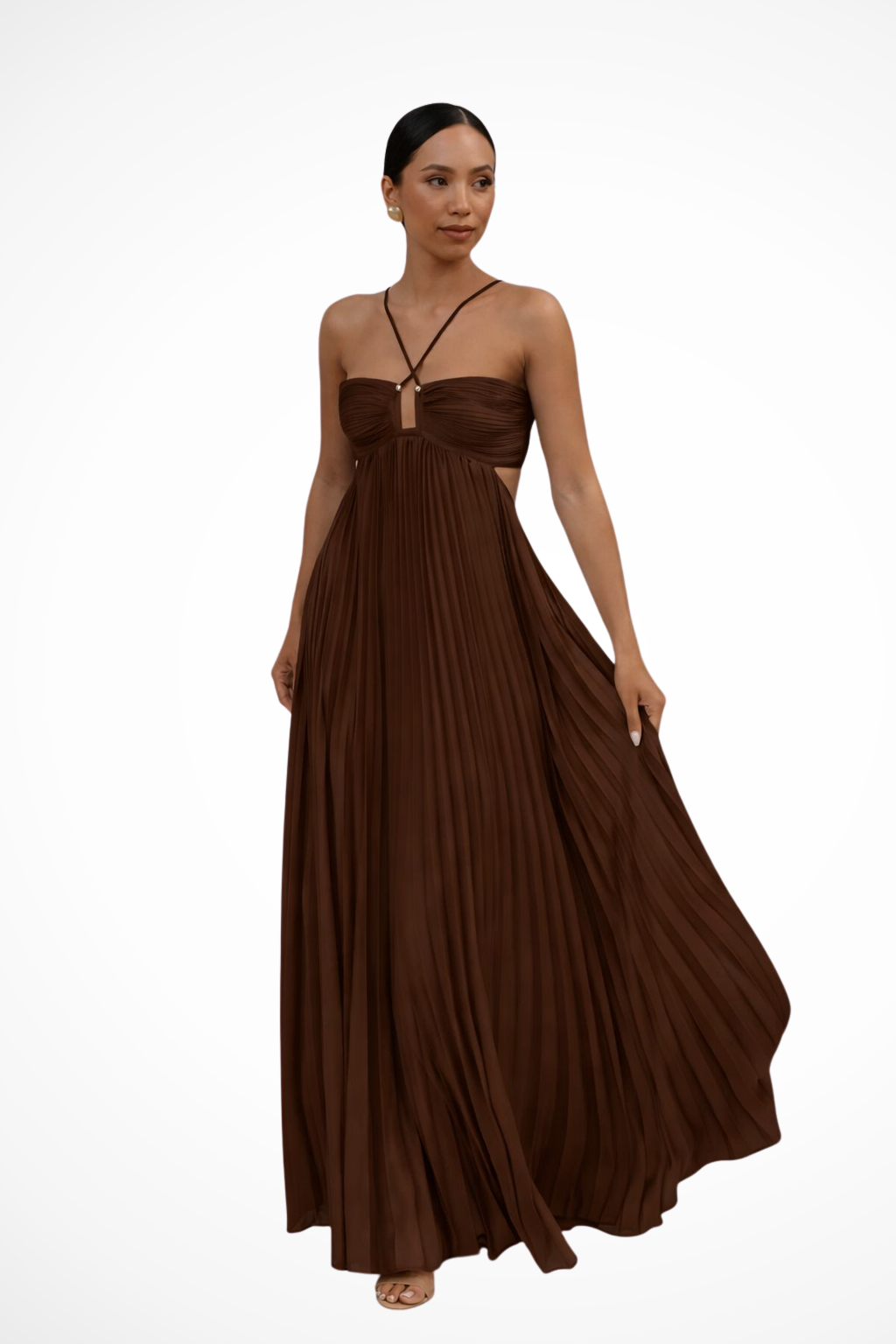 Mia | Elegancka Letnia Sukienka Maxi z Dekoltem Halter 0