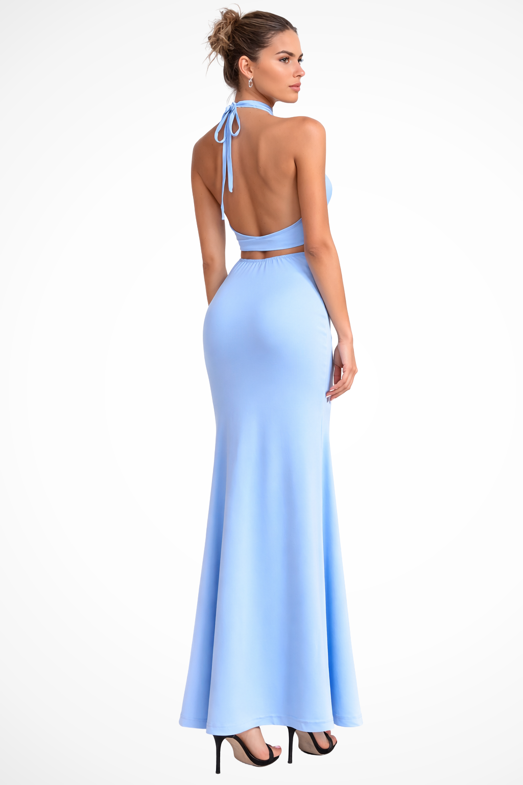 Mia | Elegancka Letnia Sukienka Maxi z Dekoltem Halter 2