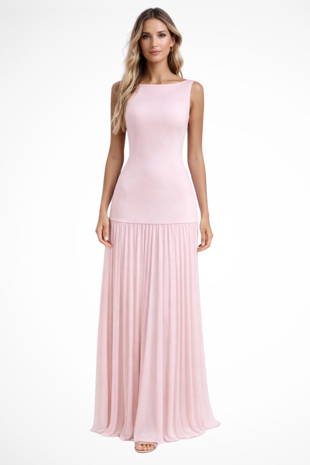 Mia | Elegancka Plisowana Sukienka Maxi na Wesele 0