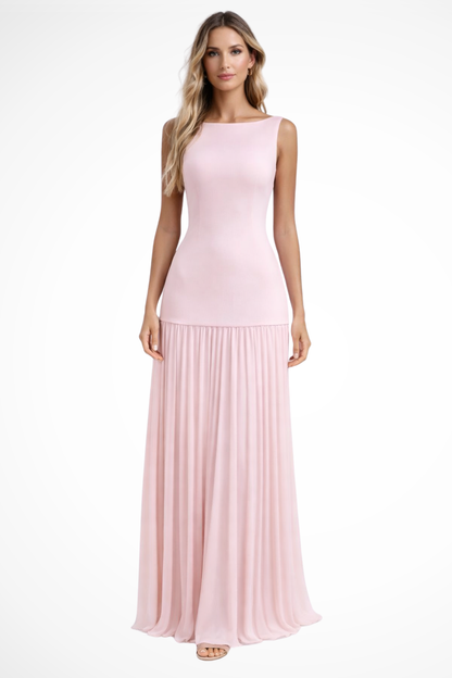 Mia | Elegancka Plisowana Sukienka Maxi na Wesele 0