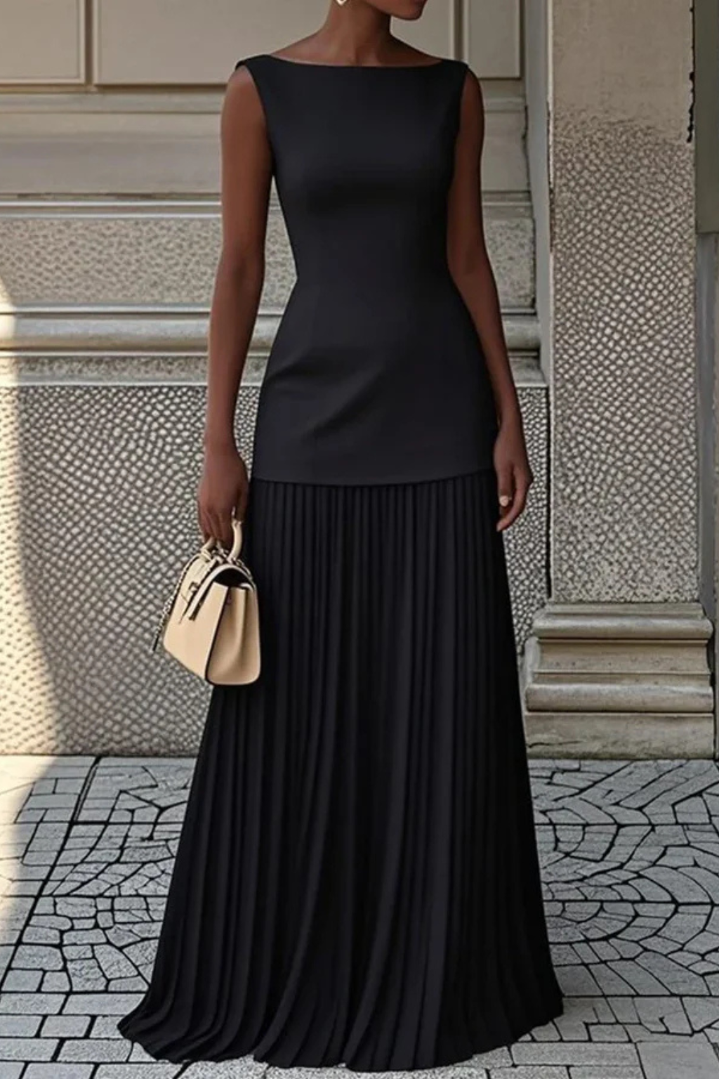 Mia | Elegancka Plisowana Sukienka Maxi na Wesele 6