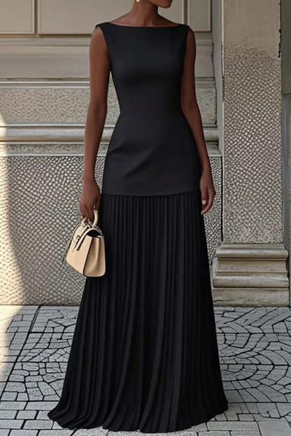 Mia | Elegancka Plisowana Sukienka Maxi na Wesele 6