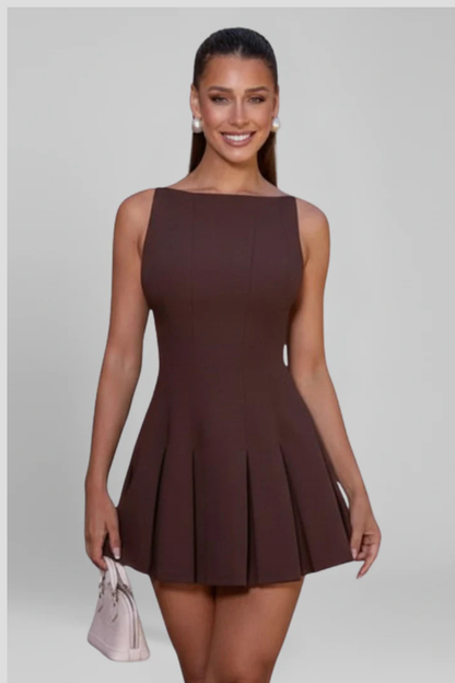 Mia | Elegancka Plisowana Sukienka Mini Na Wesele 1